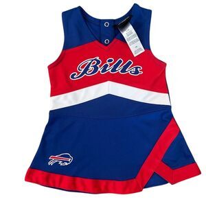 Vibrant Blue and Red Kids Casual Dress